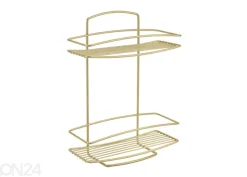 Hylly Onda 2x, 26x11x35 cm, messinki