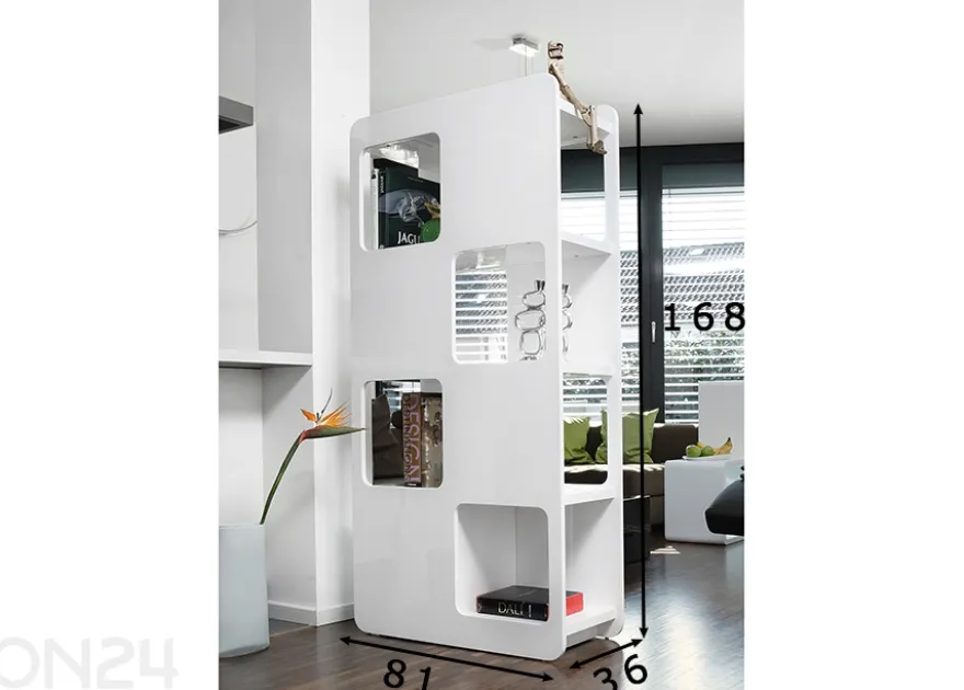 Hylly / tilanjakaja 81x36x168 cm