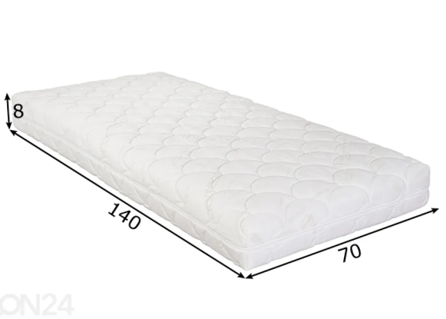 Hypnos beebilux 70x140x8 cm, bambuviskoosi