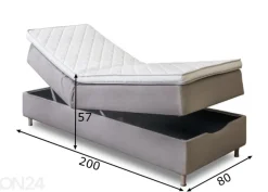 Hypnos säädettävä joustinsänky vuodevaatelaatikolla Artemis 80x200 cm