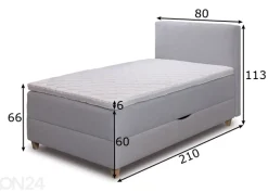 Hypnos sänky Pandora 80x200 cm vuodevaatelaatikolla