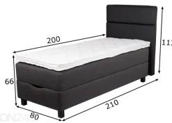Hypnos sänky vuodevaatelaatikolla Athena 80x200 cm + pneumo mekanismi
