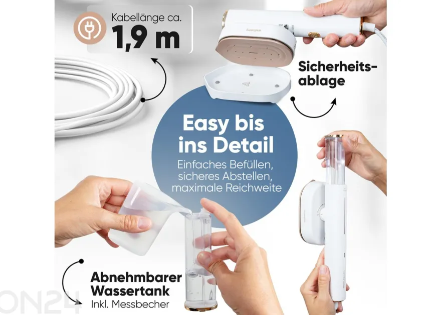 Höyryharja vaatteiden silittämiseen Proficare PCDG3124