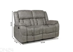 2-istuttava mekanismisohva recliner Lowell
