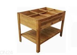 Istutuslaatikko jaloilla80x120 cm 6 lokeroa