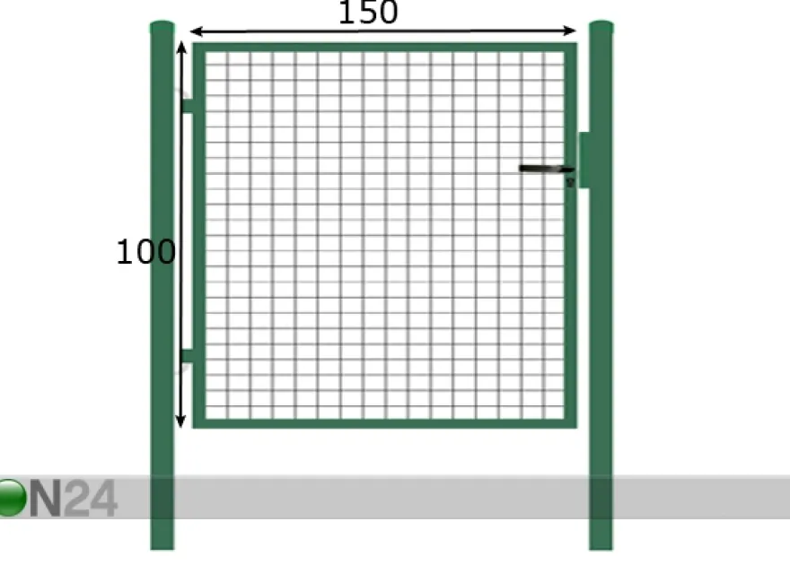 Jalankulkuportti 1x1,5 m