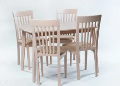 Jatkettava ruokapöytä Bari 80x120-150 cm, valkoinen pyökki