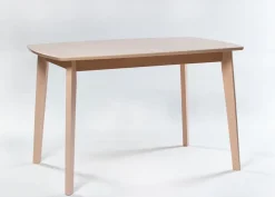 Jatkettava ruokapöytä Bari 80x120-150 cm, valkoinen pyökki