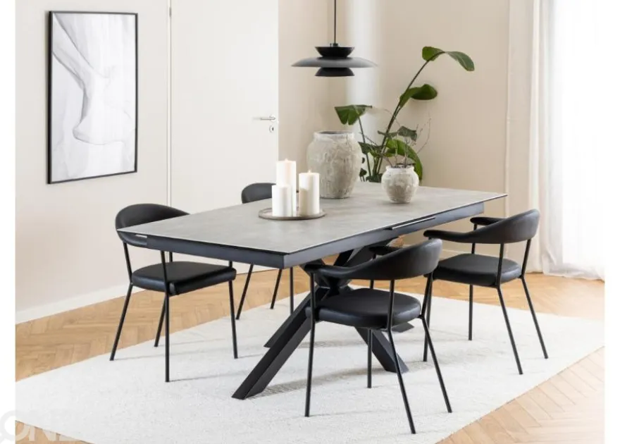 Jatkettava ruokapöytä Beira 100x200/240 cm