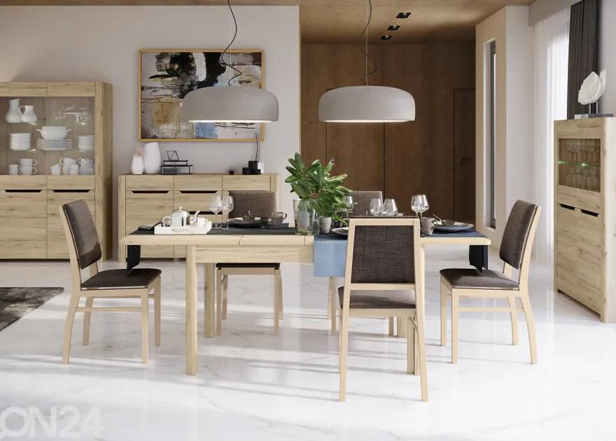 Jatkettava ruokapöytä Desjo 90x136-210 cm
