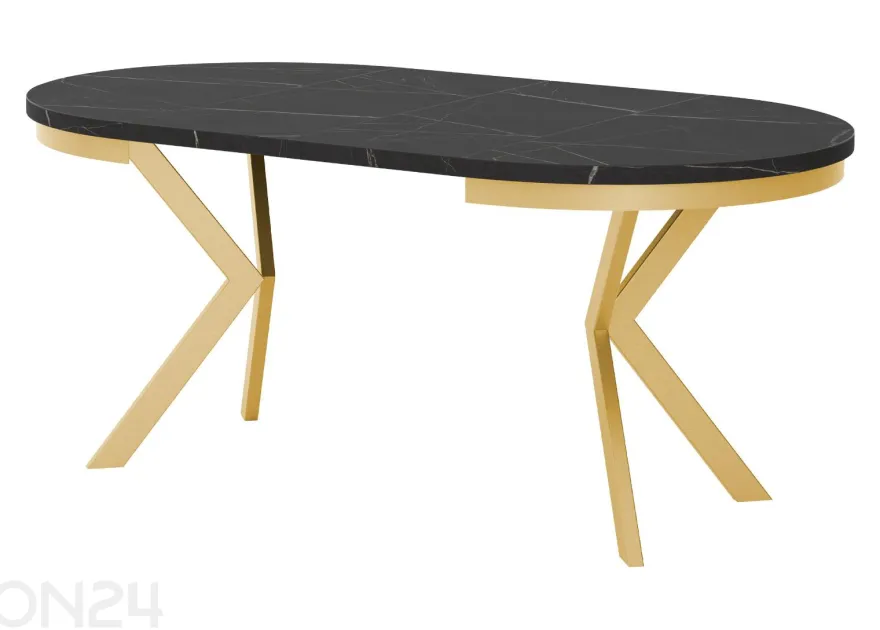 Jatkettava ruokapöytä Edder 120x120/196 cm