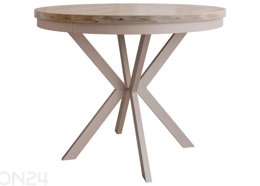 Jatkettava ruokapöytä Edder 120x120/196 cm