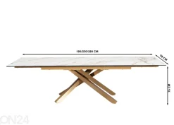 Jatkettava ruokapöytä Ferndale 98x180/230/280 cm