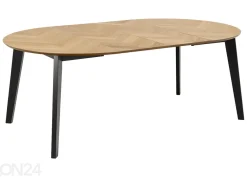 Jatkettava ruokapöytä Grace Ø120/198 cm