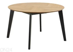Jatkettava ruokapöytä Grace Ø120/198 cm