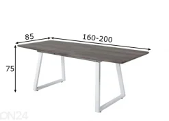Jatkettava ruokapöytä Inca 160/200x85 cm