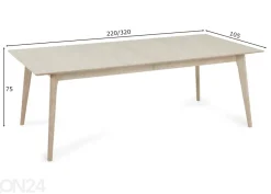 Jatkettava ruokapöytä Porto 220/320x105 cm
