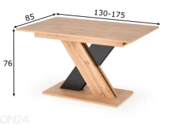 Jatkettava ruokapöytä 130/175x85 cm