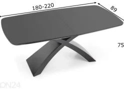 Jatkettava ruokapöytä 180/220x89 cm