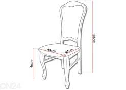 Jatkettava ruokapöytä 90x160-210 cm + 8 tuolia