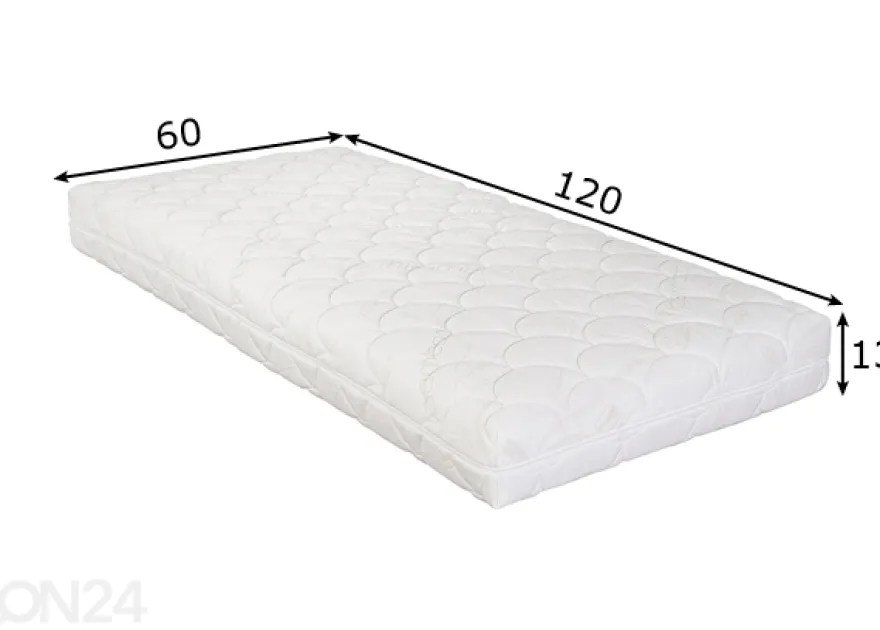 Joustinpatja Hypnos Vesta-kookos 60x120x13 cm, BAMBOO