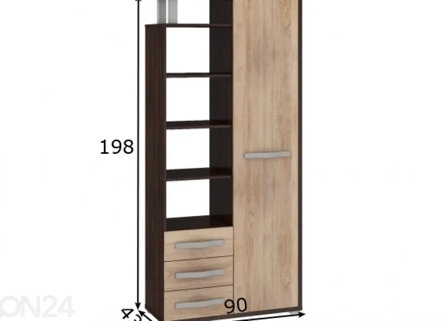Kaappi Cloghroe 90 cm