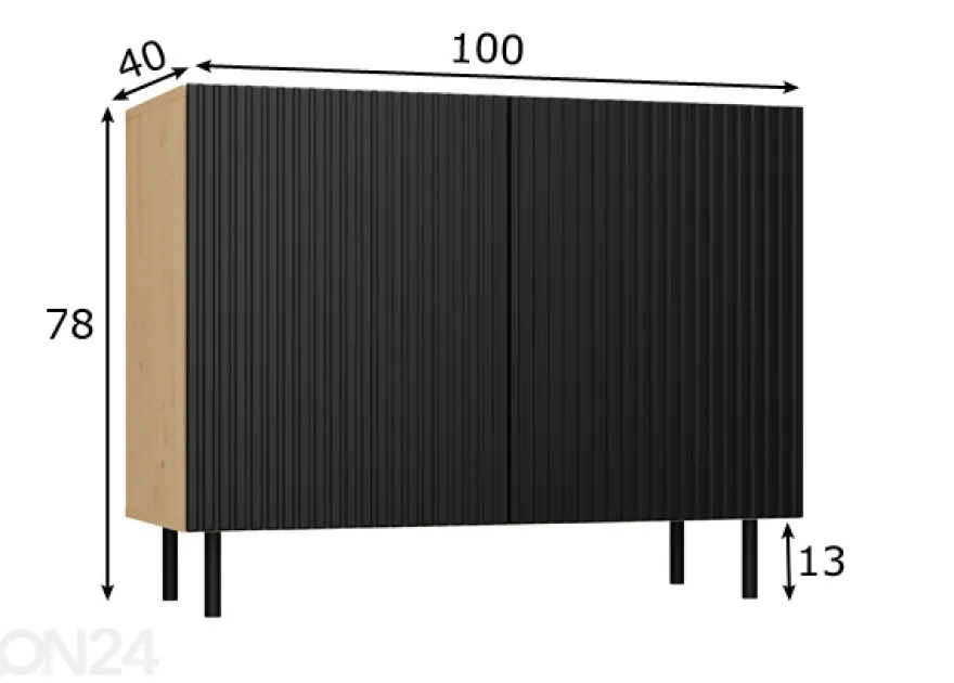 Kaappi 100 cm
