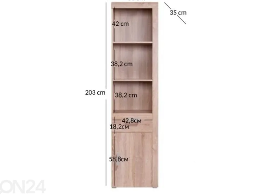 Kaappi Damis 50 cm