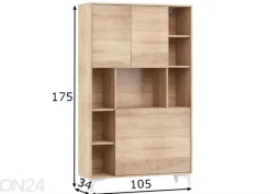 Kaappi-hyllystö/ sihteerinkaappi Lissy 105 cm