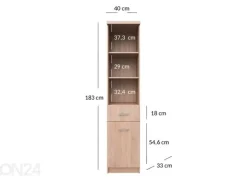 Kaappi/hylly Top mix 40 cm