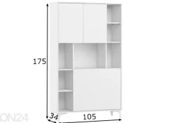Kaappi / sihteerinkaappi Lissy 105 cm