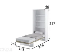Kaappisänky Lenart BED CONCEPT 90x200 cm