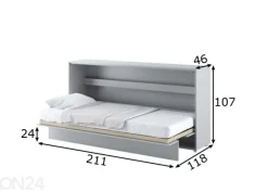 Kaappisänky Lenart BED CONCEPT 90x200 cm