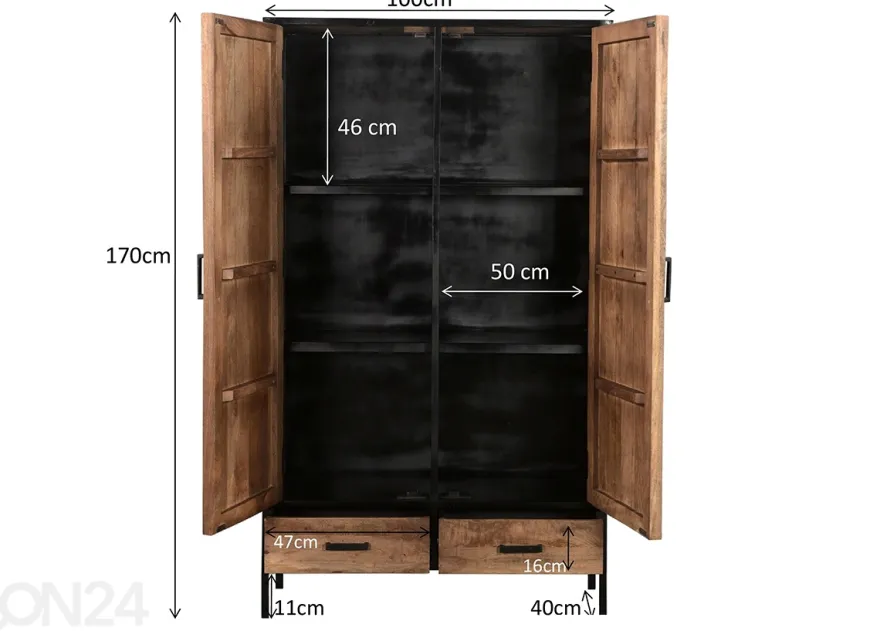 Kaappi Sturdy 100 cm