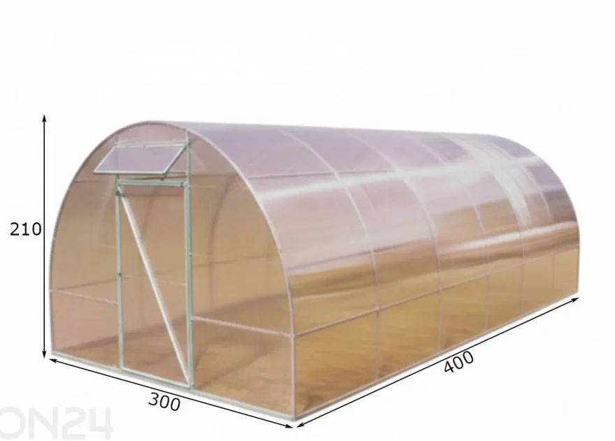 Kaarikasvihuone Nano, 4 mm 3x4 m