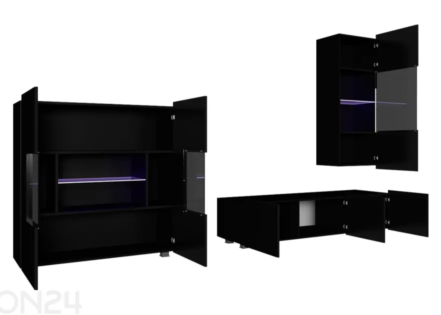 Kalustekokonaisuus Calabrini VII + LED