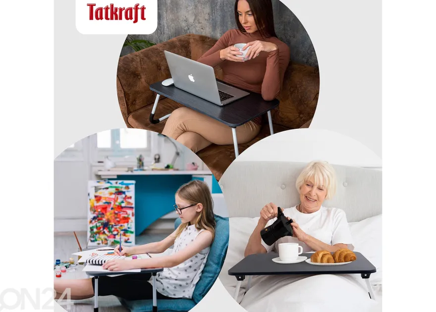 Kannettavan tietokoneen teline / tarjoilualusta Tatkraft Olafi