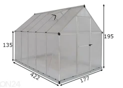 Kasvihuone 1,77x4,22 m 8 m²