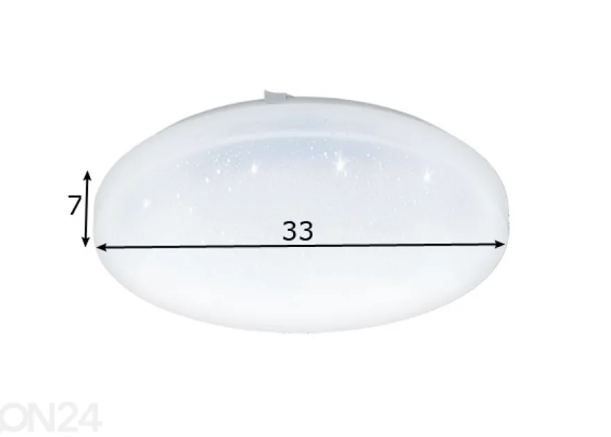 Katto- ja seinävalaisin Frania-S Ø 33 cm