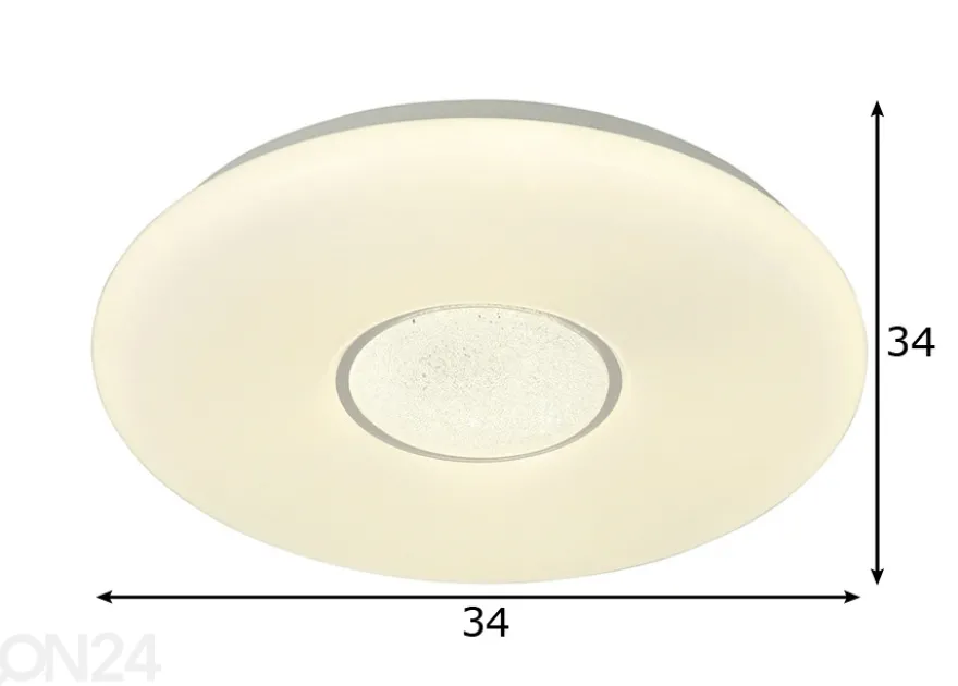 Kattoplafondi Moon LED Ø 34 cm