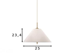Kattovalaisin Iris 25, kermansävyinen