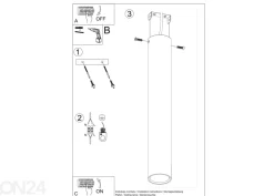 Kattovalaisin Lagos 40, valkoinen