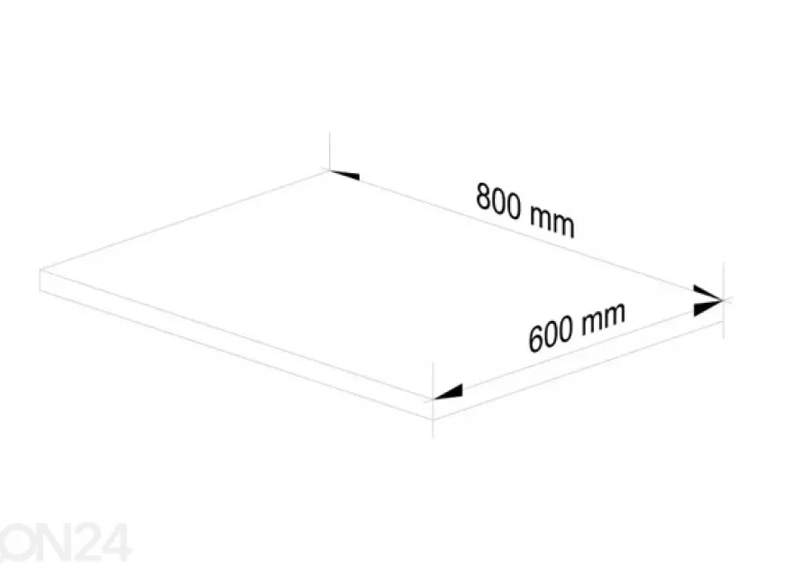 Keittiökaapin työtaso Visby 80 cm