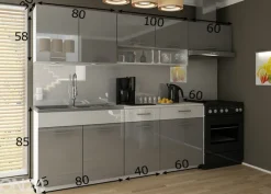 Keittiökalusteet 240 cm