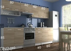 Keittiökalusteet 260 cm