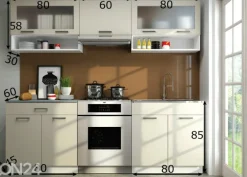 Keittiökalusteet 220 cm