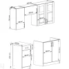 Keittiökalusteet Lima 180 cm