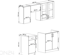 Keittiökalusteet Lima 180 cm