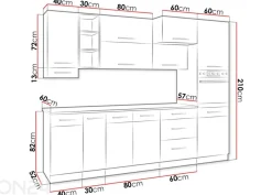 Keittiökalusteet Vigo III 270 cm