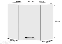 Keittiökalusteet Visby 270/300 cm